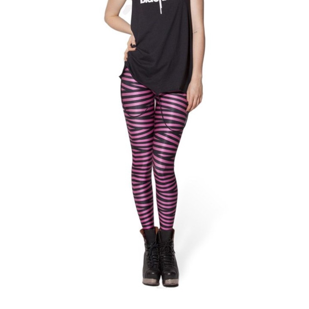 Blackmilk Tape Fuchsia Leggings